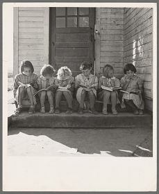 Dorothea Lange - Girls of Lincoln Bench School